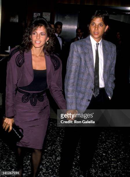 Ralph Macchio and Phyllis Fierro at the Premiere of 'Sea of Love', Beekman Theater, New York City.