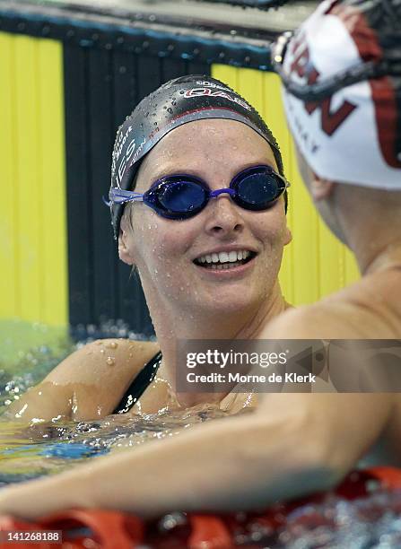 Liesel Jones during during an Australian Swimming Championships training session at the South Australian Aquatic & Leisure Centre on March 14, 2012...