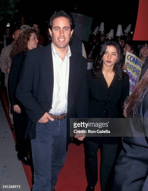 Jerry Seinfeld and Shoshanna Lonstein at the Premiere of 'Bye Bye Birdie', Academy Theater, Beverly Hills.