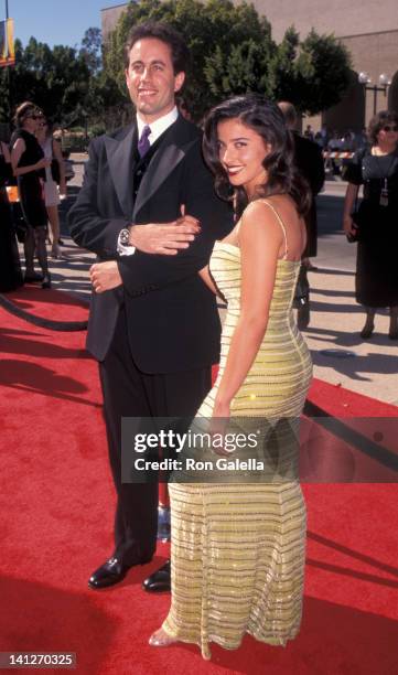 Jerry Seinfeld and Shoshanna Lonstein at the 48th Annual Primetime Emmy Awards, Pasadena Civic Auditorium, Pasadena.