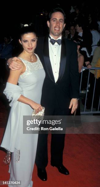 Shoshanna Lonstein and Jerry Seinfeld at the 3rd Annual Screen Actors Guild of America Awards, Shrine Exposition Center, Los Angeles.