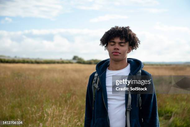 following his phone map - mindfulness stock pictures, royalty-free photos & images