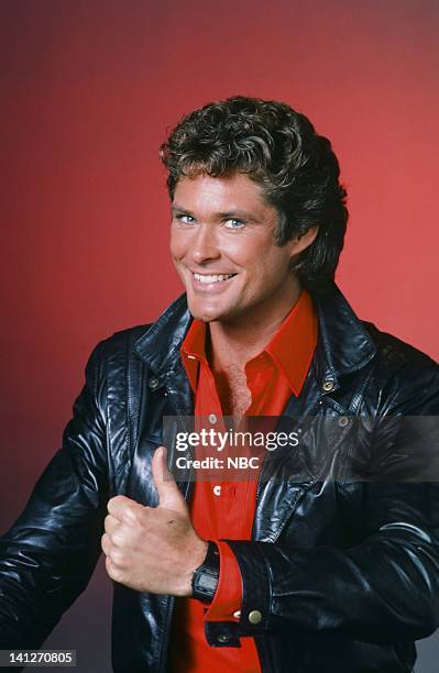 Season 3 -- Pictured: David Hasselhoff as Michael Knight -- Photo by: Gary Null/NBCU Photo Bank