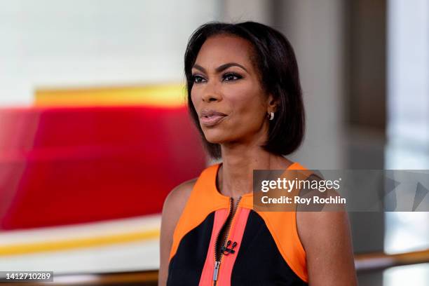 Ost Harris Faulkner as Minority Leader of the United States House of Representatives Kevin McCarthy visits "The Faulkner Focus" at Fox News Channel...