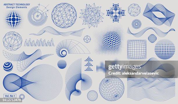 abstract technology design elements - abstract stock illustrations