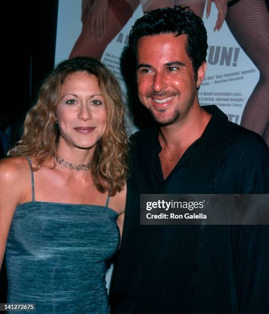 Jessica Lundy and Jonathan Silverman at the 1999 VSDA Convention, Los Angeles Convention Center, Los Angeles.