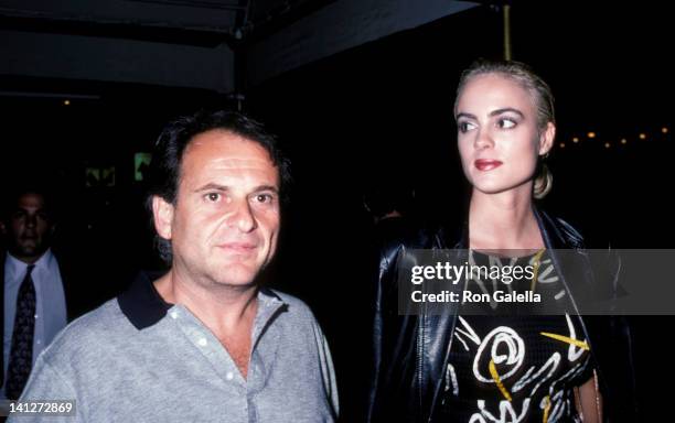 Joe Pesci and Michelle Johnson at the Premiere Party for 'Cuba & His Teddy Bear', Sardi's Restaurant, New York City.
