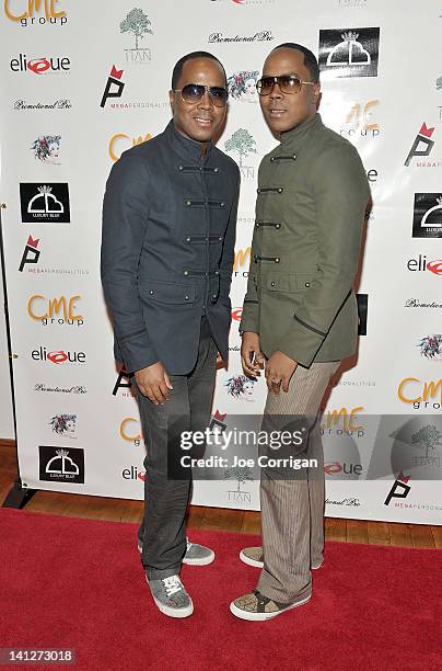 Celebrity publicist Antione & Andre Von Boozier attend the Inspired New York honors at Tian at the Riverbank on March 13, 2012 in New York City.