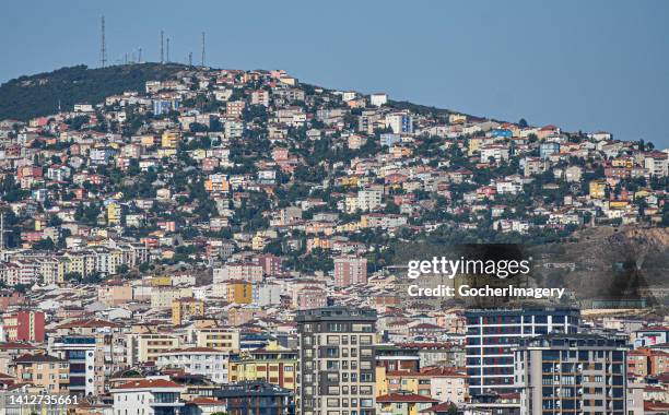 Residential buildings rise in the city's Asian side in Istanbul, Turkey, on Monday, August 1, 2022. As construction costs rise and inflation rates...