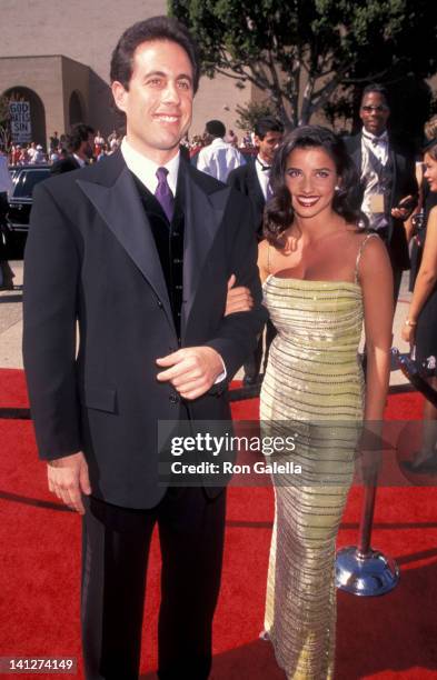 Jerry Seinfeld and Shoshanna Lonstein at the 48th Annual Primetime Emmy Awards, Pasadena Civic Auditorium, Pasadena.