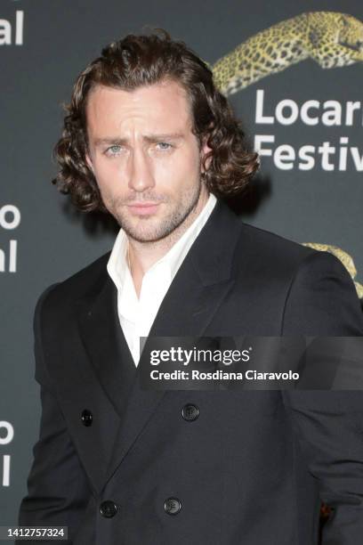 Aaron Taylor-Johnson attends the 75th Locarno Film Festival red carpet on August 03, 2022 in Locarno, Switzerland.