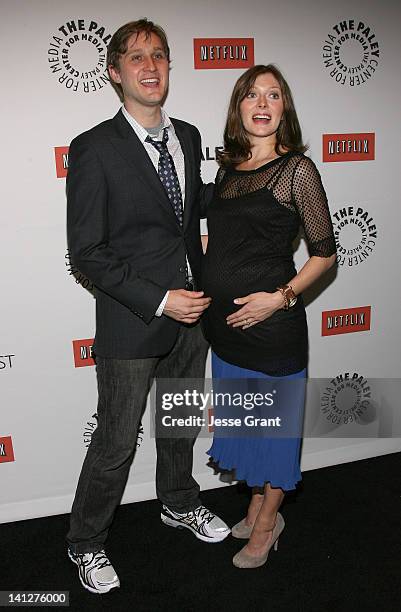 Actors Aaron Staton and Connie Fletcher attend The Paley Center for Media's PaleyFest 2012 Honoring 'Mad Men' at Saban Theatre on March 13, 2012 in...