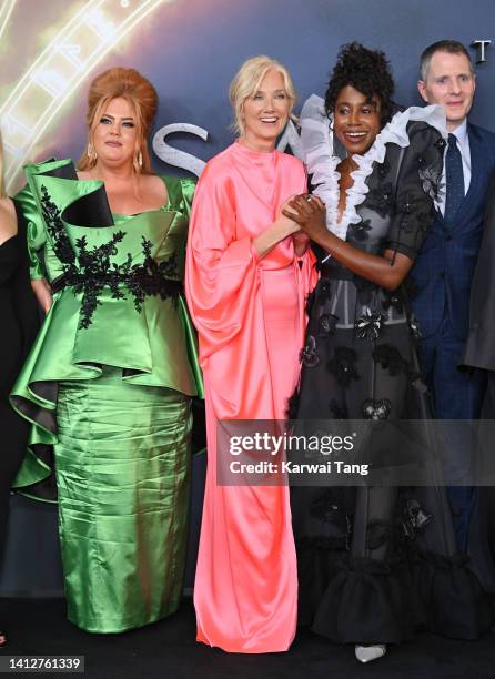 Donna Preston, Joely Richardson and Kirby Howell-Baptiste attend "The Sandman" World Premiere at BFI Southbank on August 03, 2022 in London, England.