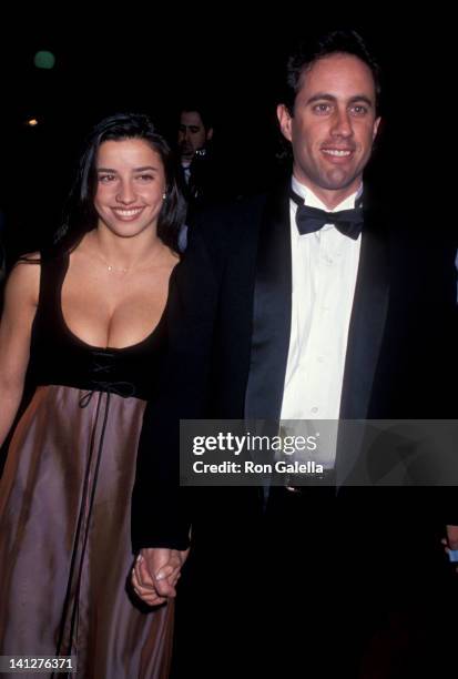 Shoshanna Lonstein and Jerry Seinfeld at the 1st Annual Screen Actors Guild of America Awards, Universal Studios, Universal City.