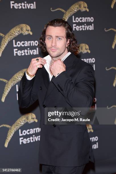 Aaron Taylor-Johnson is the Davide Campari Excellence Award Winner at the Locarno Film Festival 2022 on August 03, 2022 in Locarno, Switzerland.