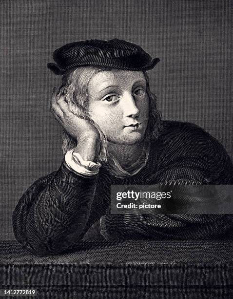 raphael: raffaello sanzio da urbino (xxxl with lots of details) - raphael artist stock illustrations