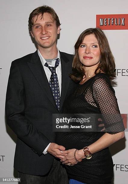 Actors Aaron Staton and Connie Fletcher attend The Paley Center for Media's PaleyFest 2012 Honoring 'Mad Men' at Saban Theatre on March 13, 2012 in...