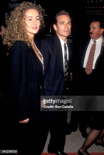 Luke Perry and Minnie Sharp at the Preview for 'Sunset Blvd', Shubert Theatre, Century City.