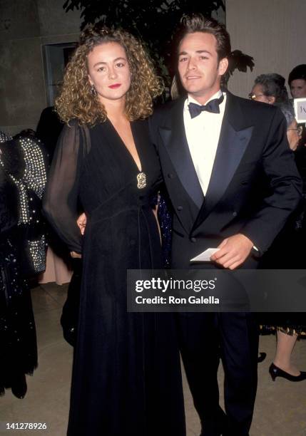 Luke Perry and Minnie Sharp at t he American Friends of The Hebrew University's National Scopus Award Honoring Aaron Spelling, Beverly Hills.