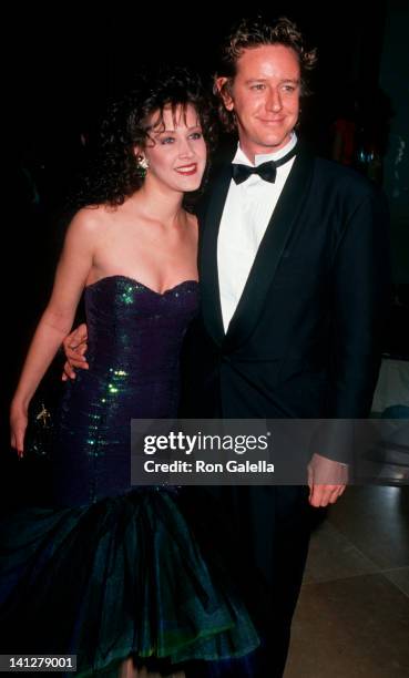 Carrie Frazier and Judge Reinhold at the 48th Annual Golden Globe Awards, Beverly Hills Hotel, Beverly Hills.