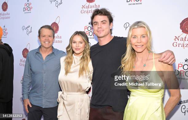 Tom McCarthy, Kinsey Wolanski, Tom McCarthy and Stacy McCarthy attend the launch party for Natasha Graziano's new book "Be It Until You Become It" at...