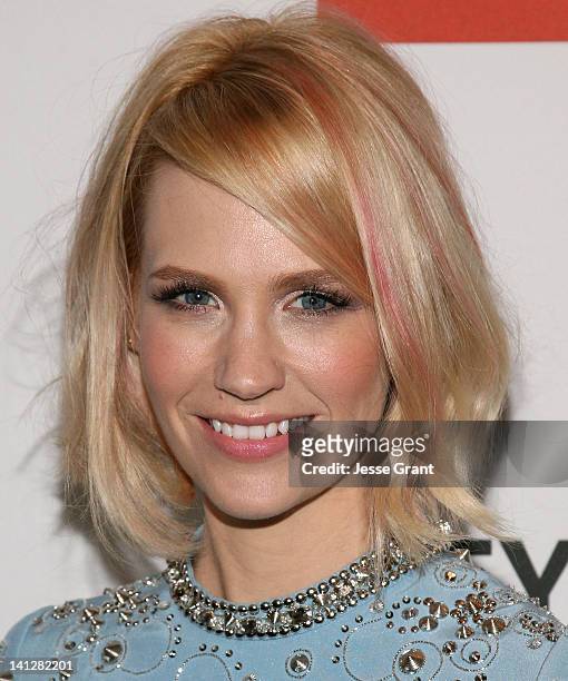 Actress January Jones attends The Paley Center for Media's PaleyFest 2012 Honoring 'Mad Men' at Saban Theatre on March 13, 2012 in Beverly Hills,...