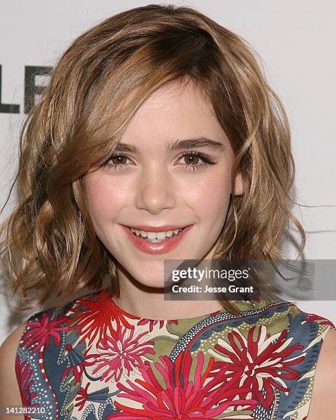 Actress Kiernan Shipka attends The Paley Center for Media's PaleyFest 2012 Honoring 'Mad Men' at Saban Theatre on March 13, 2012 in Beverly Hills,...