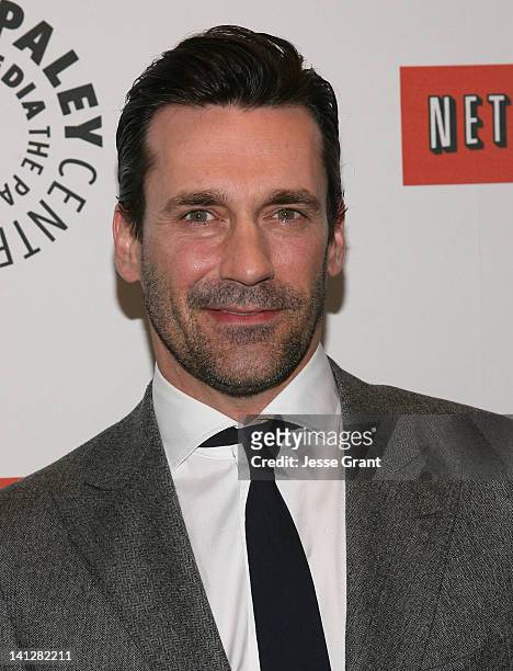 Actor Jon Hamm attends The Paley Center for Media's PaleyFest 2012 Honoring 'Mad Men' at Saban Theatre on March 13, 2012 in Beverly Hills, California.