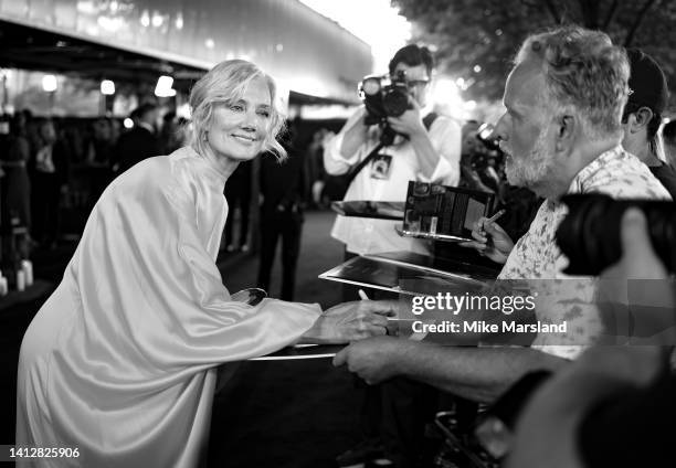 Joely Richardson attends "The Sandman" World Premiere at BFI Southbank on August 03, 2022 in London, England.