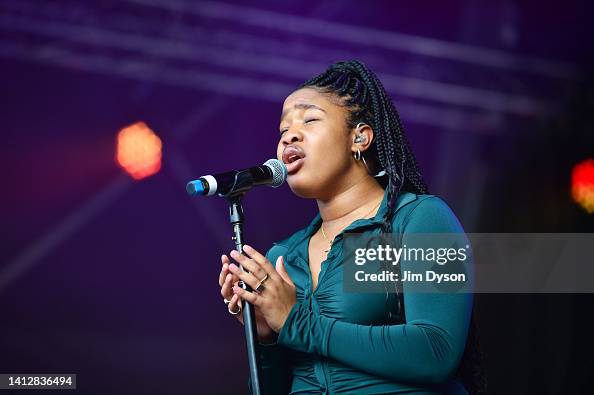 Debbie Sharp Singer British R&B singer Debbie performs on stage at Somerset House during ...