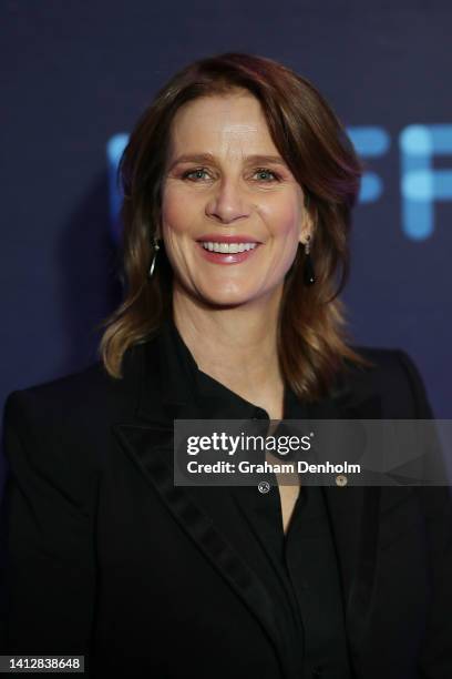 Rachel Griffiths attends the opening night of the Melbourne International Film Festival at Hamer Hall on August 04, 2022 in Melbourne, Australia.