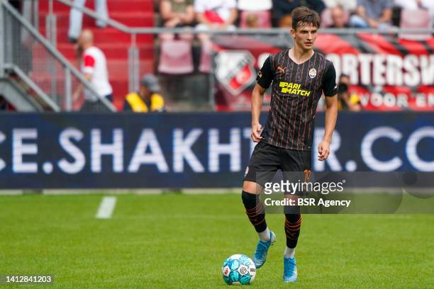 Dmytro Kryskiv of Shakhtar Donetsk runs with the ball during the Pre Season Friendly match between FC Utrecht and FK Sjachtar Donetsk at the Stadion...