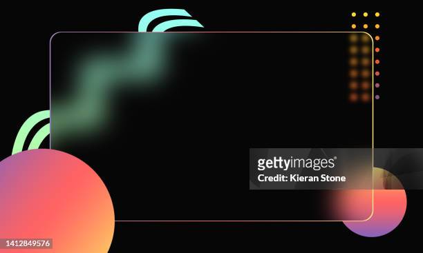 abstract glass morphism background - ux design stock pictures, royalty-free photos & images