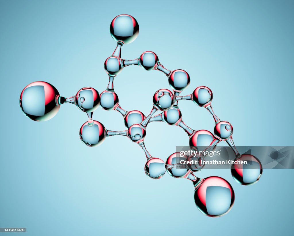 Glass molecular structure