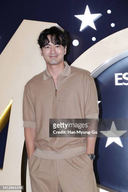 South Korean actor Lee Jin-Uk attends during the 'Estee Lauder' Pop-Up Store Opening at Lotte World Mall on August 04, 2022 in Seoul, South Korea.