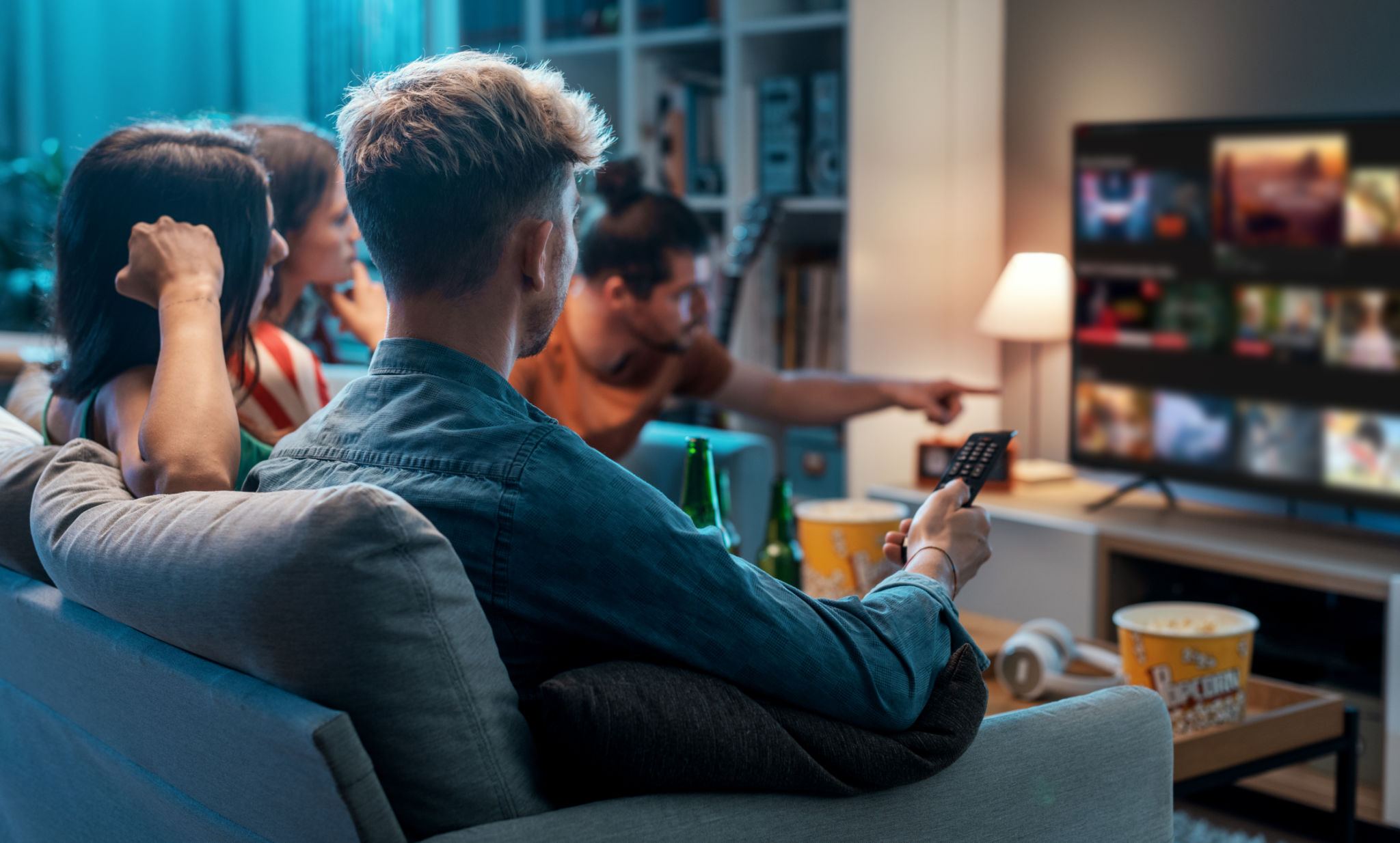 friends watching movie