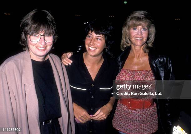 Actress Jane Fonda, daughter Vanessa Vadim and Nathalie Vadim attend the Third Annual AFI Fest/Los Angeles International Film Festival - "Scandals"...