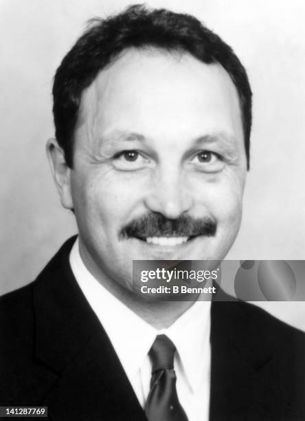 Assistant coach Bryan Trottier of the Pittsburgh Penguins poses for a portrait in September, 1994 in Pittsburgh, Pennsylvania.