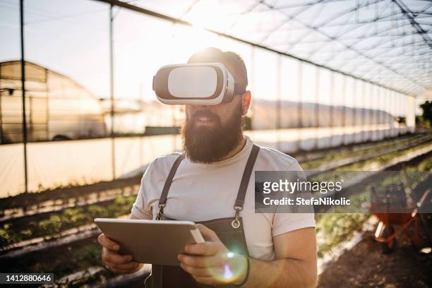 agriculture and smart farming concept - digital farming stock pictures, royalty-free photos & images