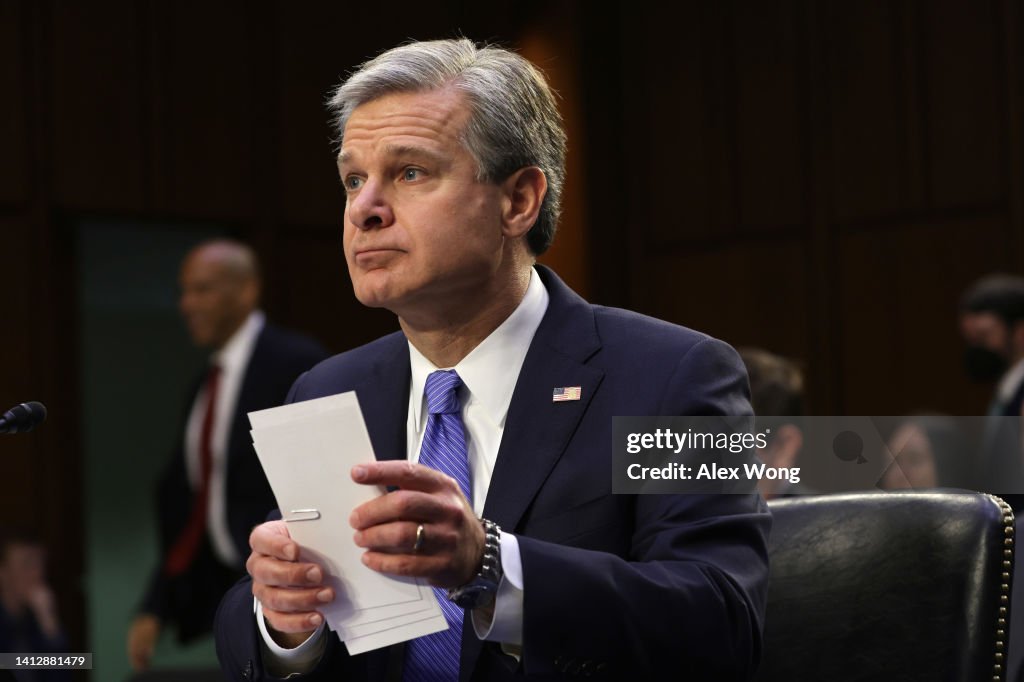 FBI Director Wray Testifies At Senate Judiciary Committee Hearing Examining Oversight At The FBI