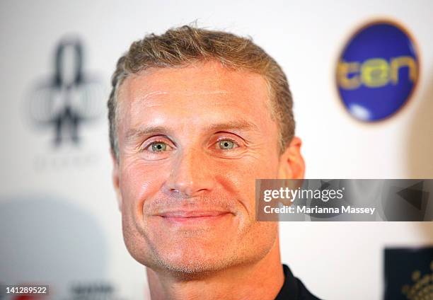 David Coulthard arrives at the opening party of the 2012 Australian Grand Prix at Club 23 on March 14, 2012 in Melbourne, Australia.