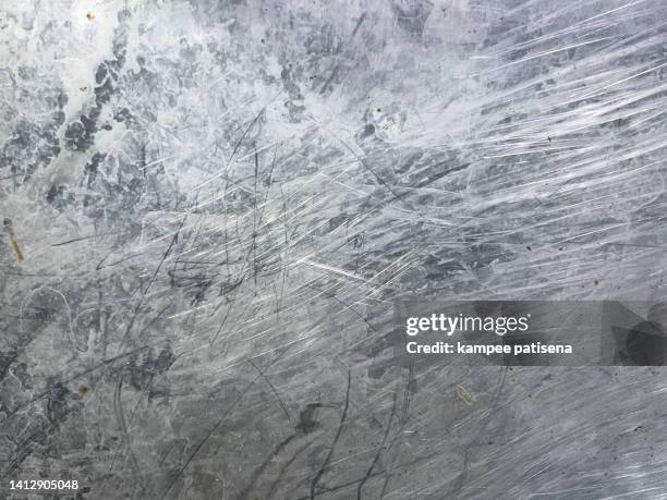 scratched gray metal background - chrome silver texture stock pictures, royalty-free photos & images