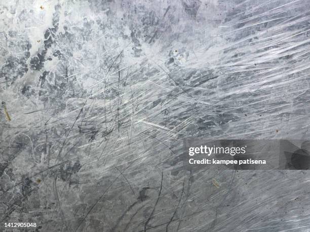 scratched gray metal background - countertop texture stock pictures, royalty-free photos & images