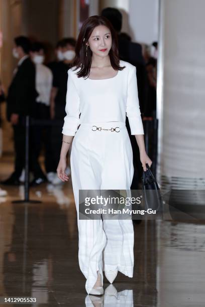 Jun Hyo-Seong of South Korean girl group Secret attends during the 'Estee Lauder' Pop-Up Store Opening at Lotte World Mall on August 04, 2022 in...