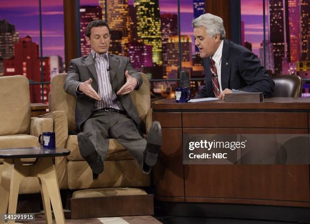 Episode 3409 -- Pictured: Australian TV Host Rove McManus during an interview with host Jay Leno on July 24, 2007 -- Photo by: Paul Drinkwater/NBCU...