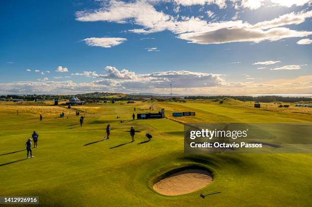 General view for the 11th hole during Day One of the AIG Women's Open at Muirfield on August 4, 2022 in Gullane, Scotland.