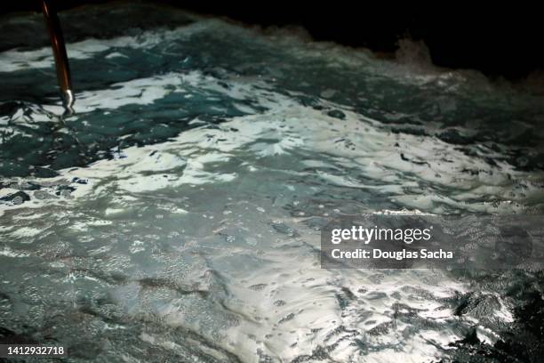 bubbling water in a hot tub - lawn aeration stock pictures, royalty-free photos & images