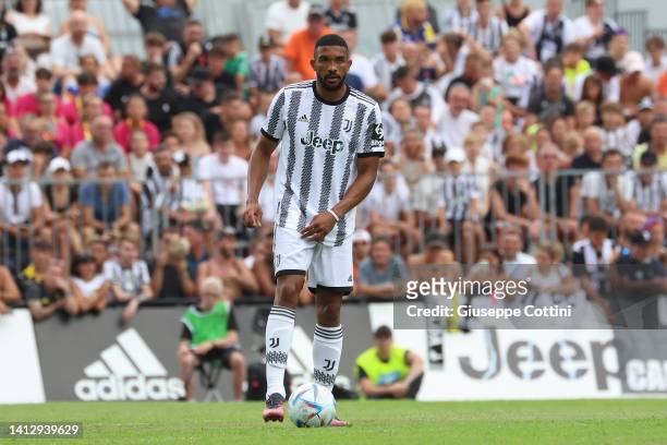 Bremer of Juventus in action during the Pre-season Friendly match between Juventus A and Juventus U23 at Campo Comunale Gaetano Scirea on August 04,...