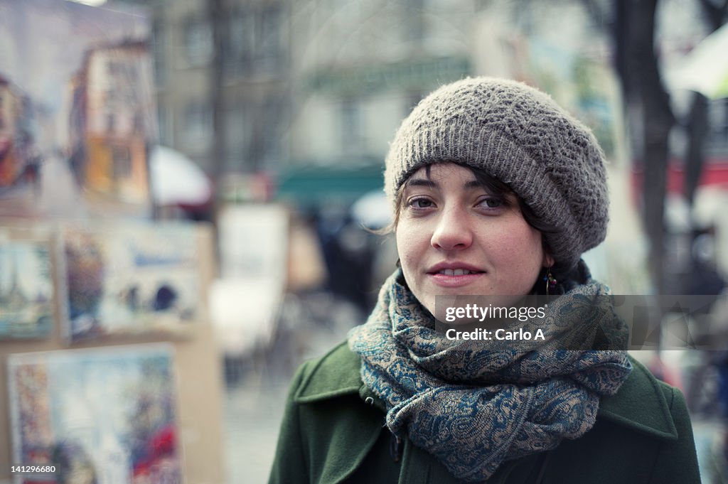 Portrait of young woman