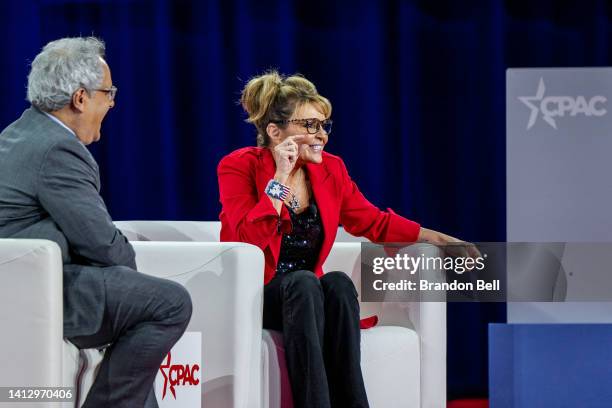 House candidate former Alaska Gov. Sarah Palin speaks at the Conservative Political Action Conference CPAC held at the Hilton Anatole on August 04,...